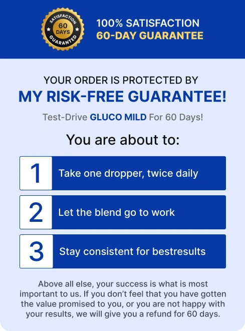 Glucomild 60-day guarantee